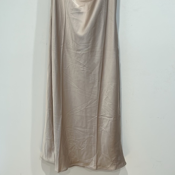 Show me your mumu jasmine Elegant tan Cream Halter maxi Dress large women’s - Picture 3 of 9